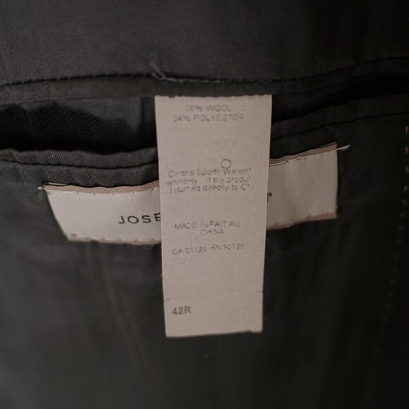 Joseph Abboud Wool Blend Gray 2 Button Blazer 42R - Picture 10 of 13
